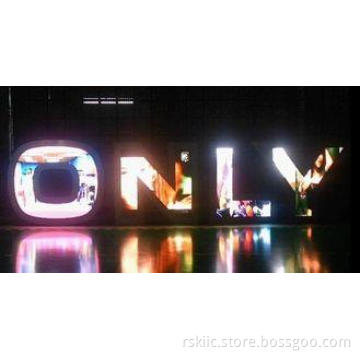 P10 Indoor LED Letters Signage Display with Light Weight Ca